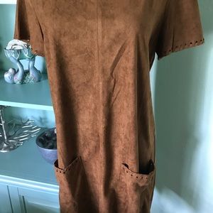 Brown Suede Dress